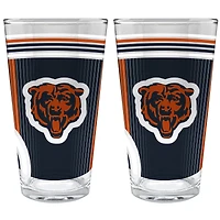 Chicago Bears Two-Piece 16oz. Pint Glass Set
