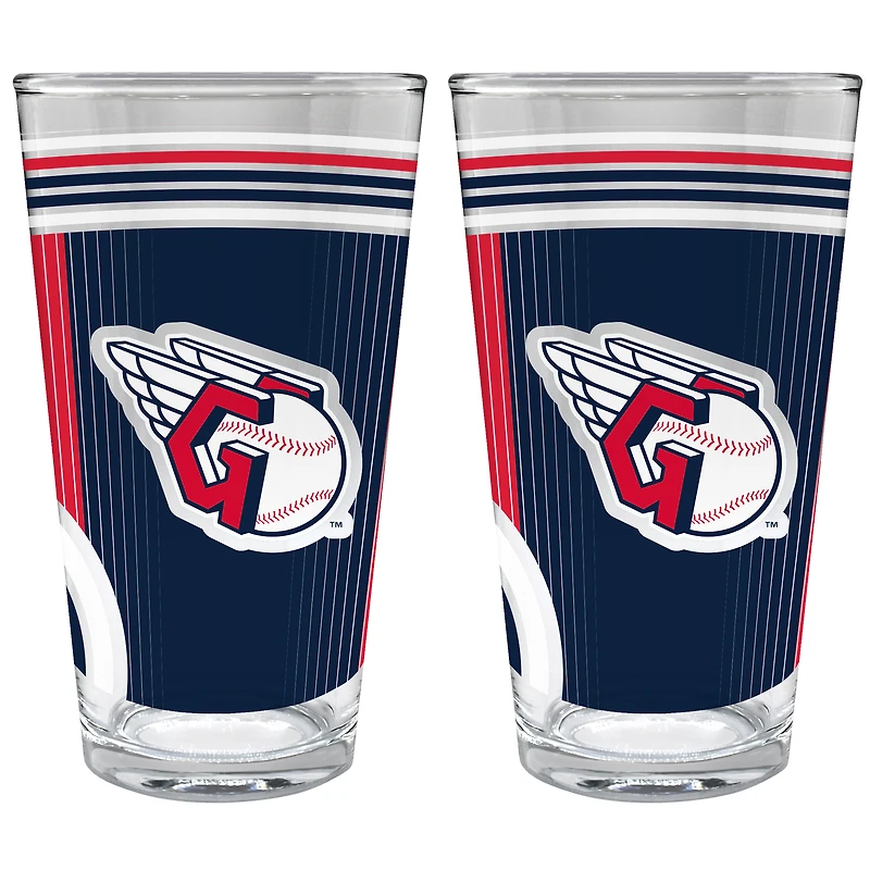 Cleveland Guardians Two-Piece 16oz. Pint Glass Set