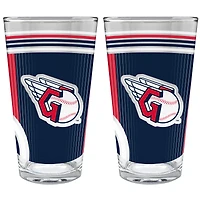 Cleveland Guardians Two-Piece 16oz. Pint Glass Set