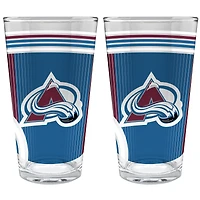 Colorado Avalanche Two-Piece 16oz. Pint Glass Set