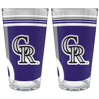 Colorado Rockies Two-Piece 16oz. Pint Glass Set