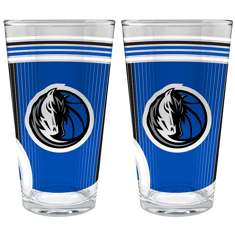Dallas Mavericks Two-Piece 16oz. Pint Glass Set