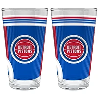 Detroit Pistons Two-Piece 16oz. Pint Glass Set
