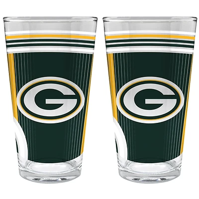Green Bay Packers Two-Piece 16oz. Pint Glass Set
