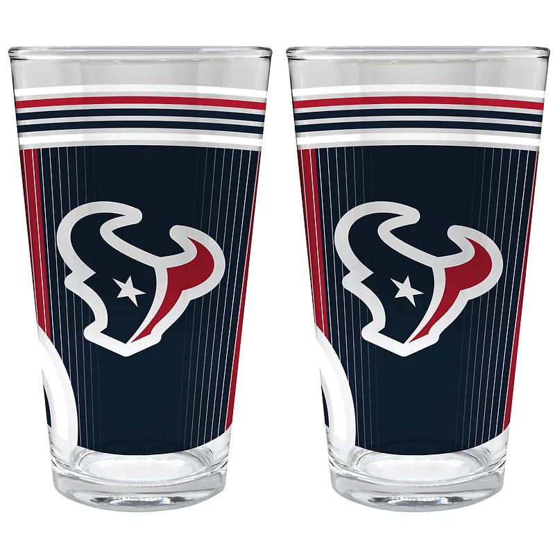 Houston Texans Two-Piece 16oz. Pint Glass Set