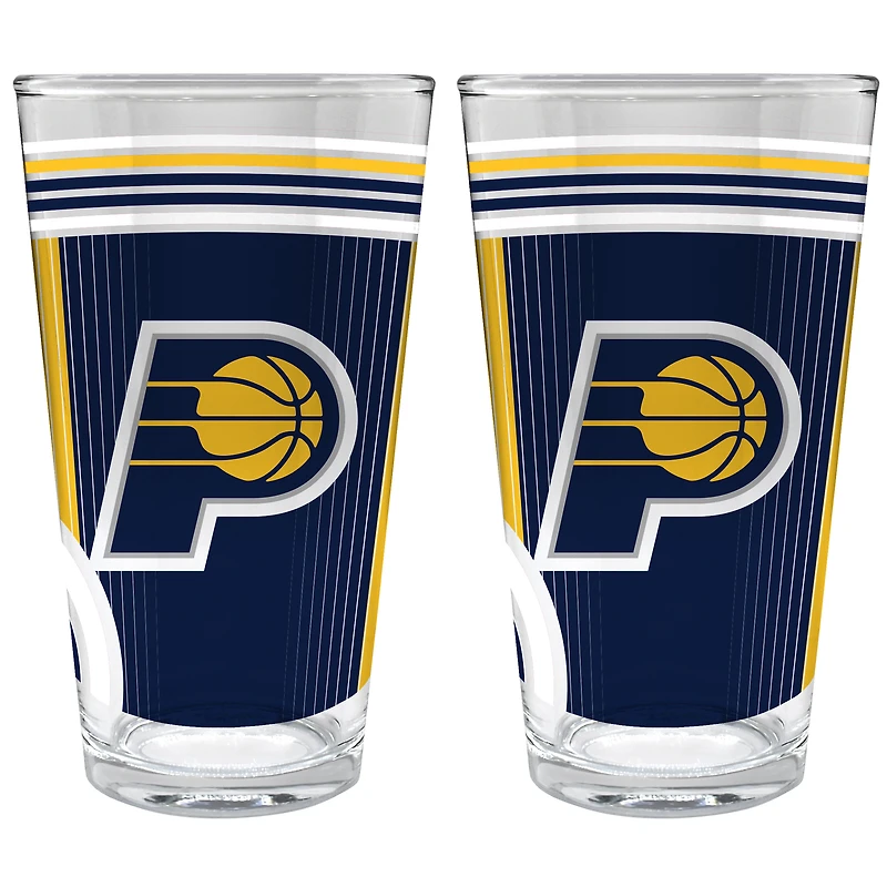 Indiana Pacers Two-Piece 16oz. Pint Glass Set