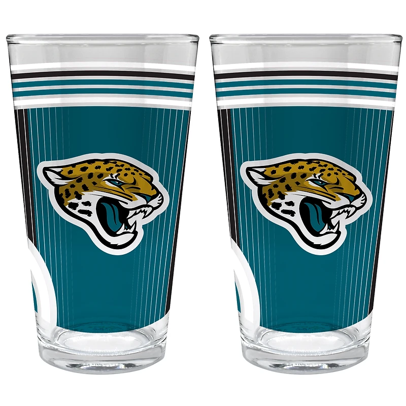 Jacksonville Jaguars Two-Piece 16oz. Pint Glass Set