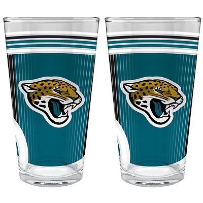 Jacksonville Jaguars Two-Piece 16oz. Pint Glass Set
