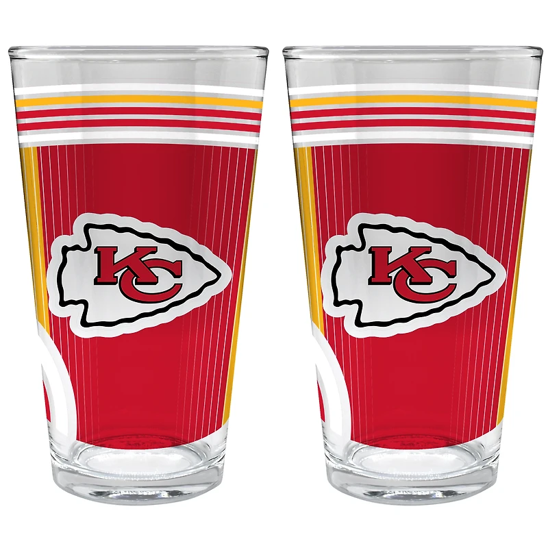 Kansas City Chiefs Two-Piece 16oz. Pint Glass Set