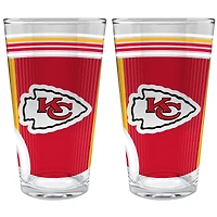 Kansas City Chiefs Two-Piece 16oz. Pint Glass Set