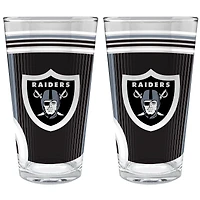 Las Vegas Raiders Two-Piece 16oz. Pint Glass Set