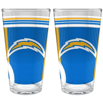 Los Angeles Chargers Two-Piece 16oz. Pint Glass Set