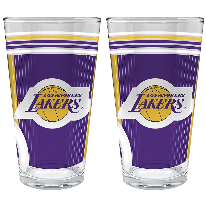 Los Angeles Lakers Two-Piece 16oz. Pint Glass Set
