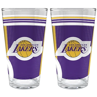 Los Angeles Lakers Two-Piece 16oz. Pint Glass Set