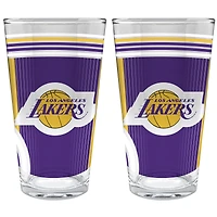 Los Angeles Lakers Two-Piece 16oz. Pint Glass Set