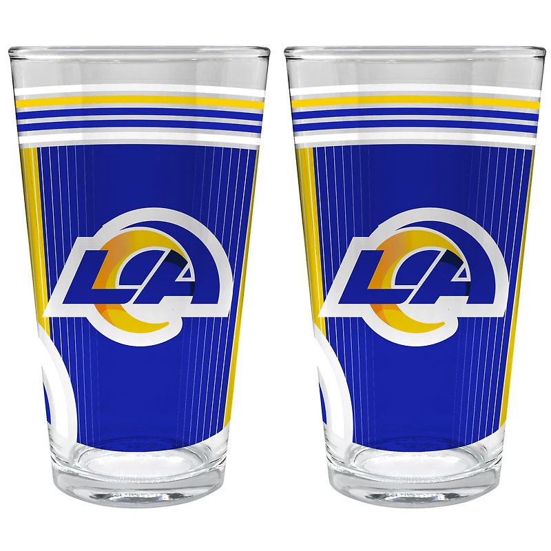 Los Angeles Rams Two-Piece 16oz. Pint Glass Set