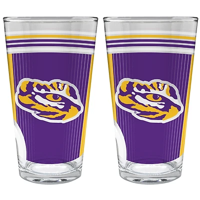 LSU Tigers Two-Piece 16oz. Pint Glass Set