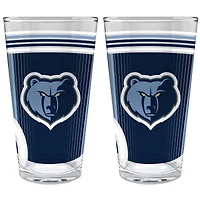 Memphis Grizzlies Two-Piece 16oz. Pint Glass Set