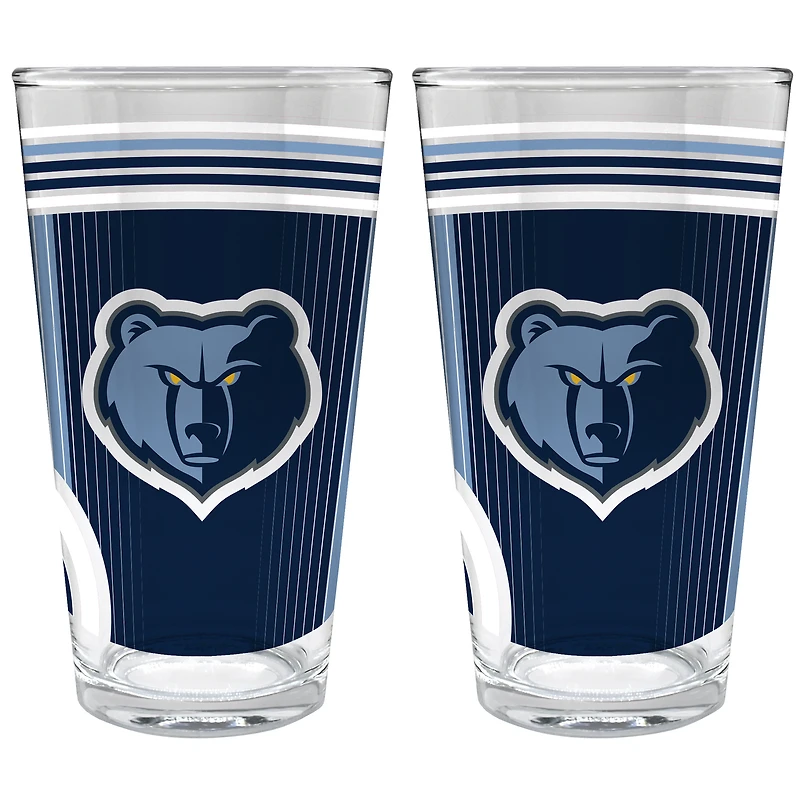 Memphis Grizzlies Two-Piece 16oz. Pint Glass Set