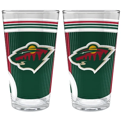 Minnesota Wild Two-Piece 16oz. Pint Glass Set