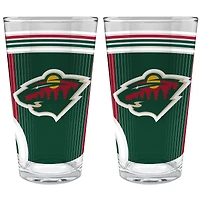 Minnesota Wild Two-Piece 16oz. Pint Glass Set