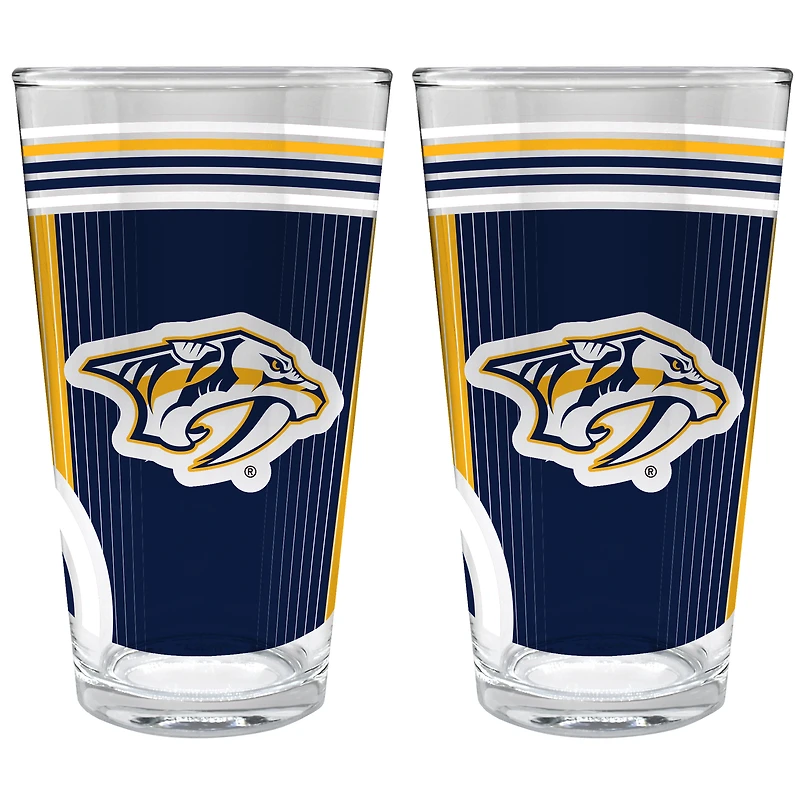 Nashville Predators Two-Piece 16oz. Pint Glass Set