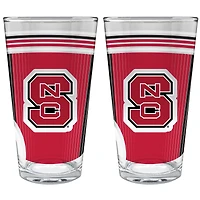 NC State Wolfpack Two-Piece 16oz. Pint Glass Set