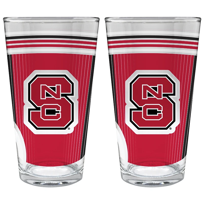 NC State Wolfpack Two-Piece 16oz. Pint Glass Set