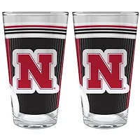 Nebraska Huskers Two-Piece 16oz. Pint Glass Set