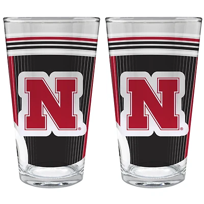 Nebraska Huskers Two-Piece 16oz. Pint Glass Set