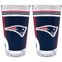 New England Patriots Two-Piece 16oz. Pint Glass Set