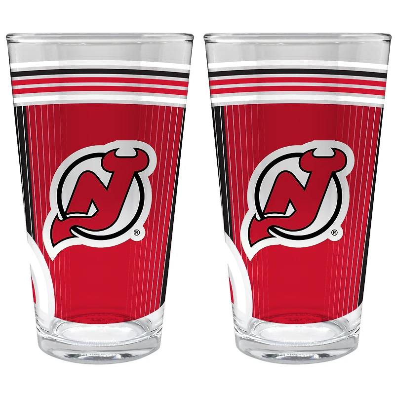 New Jersey Devils Two-Piece 16oz. Pint Glass Set