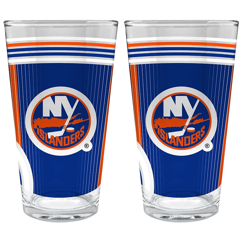 New York Islanders Two-Piece 16oz. Pint Glass Set