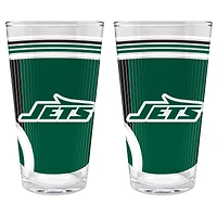 New York Jets Two-Piece 16oz. Pint Glass Set