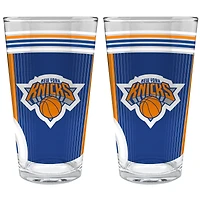 New York Knicks Two-Piece 16oz. Pint Glass Set