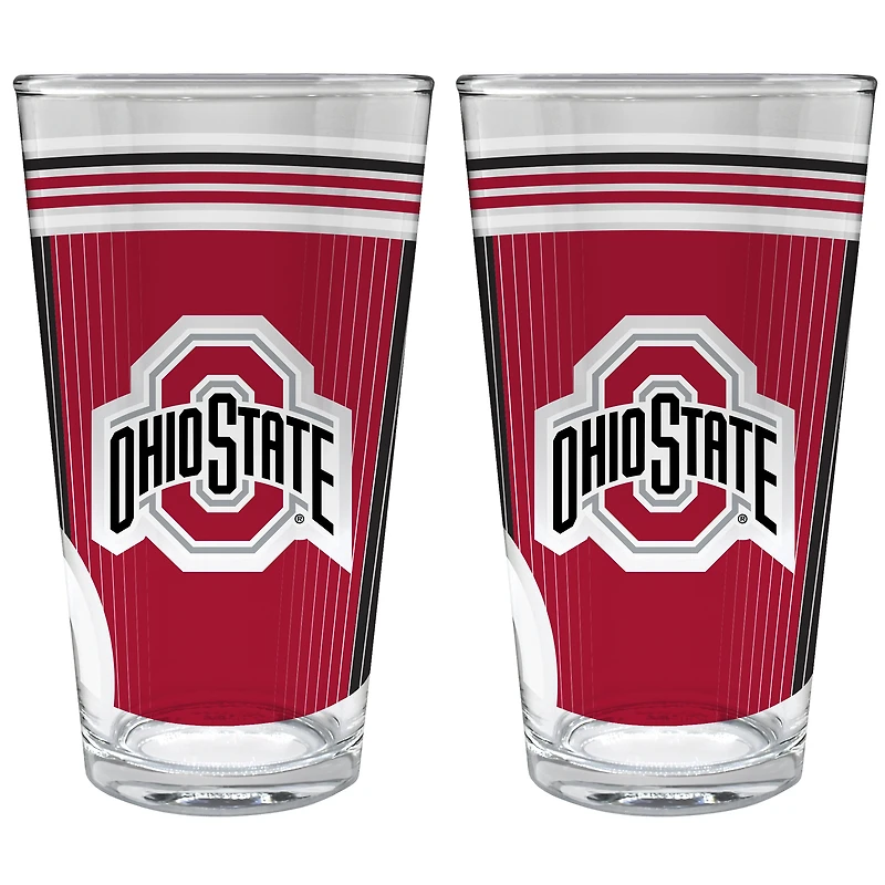 Ohio State Buckeyes Two-Piece 16oz. Pint Glass Set