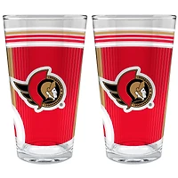 Ottawa Senators Two-Piece 16oz. Pint Glass Set