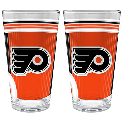 Philadelphia Flyers Two-Piece 16oz. Pint Glass Set