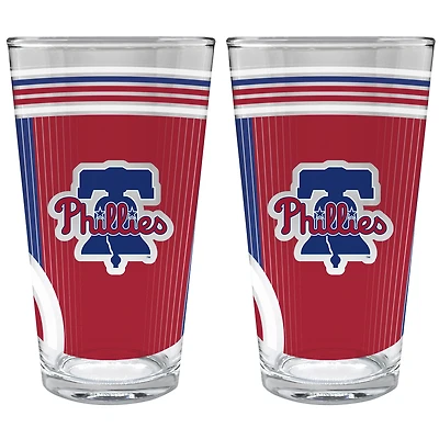 Philadelphia Phillies Two-Piece 16oz. Pint Glass Set