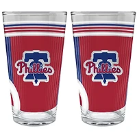 Philadelphia Phillies Two-Piece 16oz. Pint Glass Set