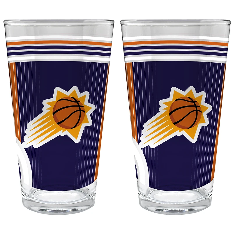 Phoenix Suns Two-Piece 16oz. Pint Glass Set