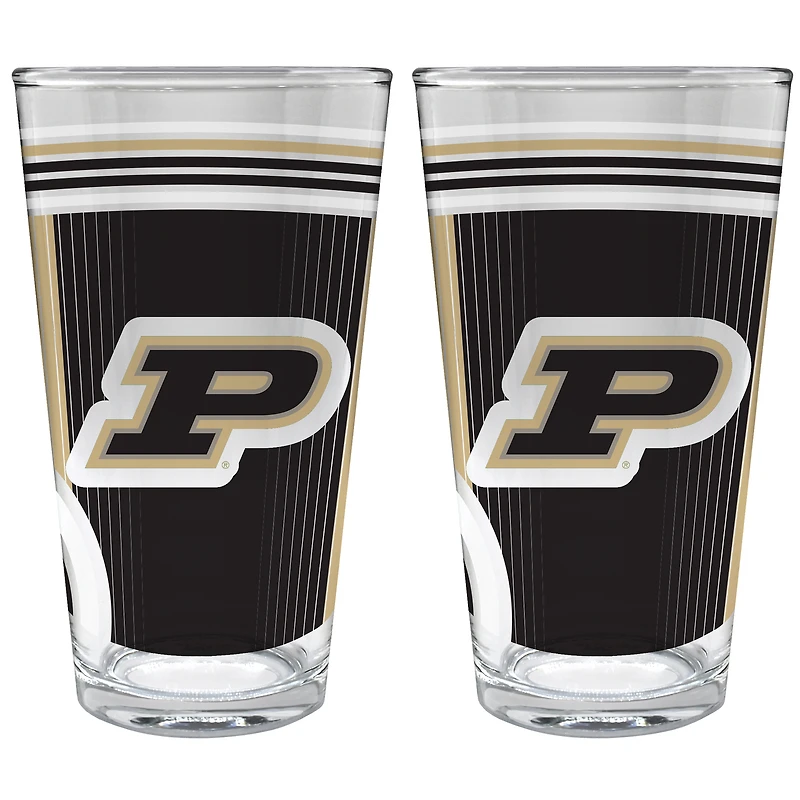 Purdue Boilermakers Two-Piece 16oz. Pint Glass Set