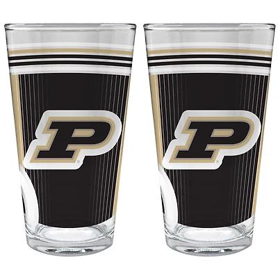 Purdue Boilermakers Two-Piece 16oz. Pint Glass Set
