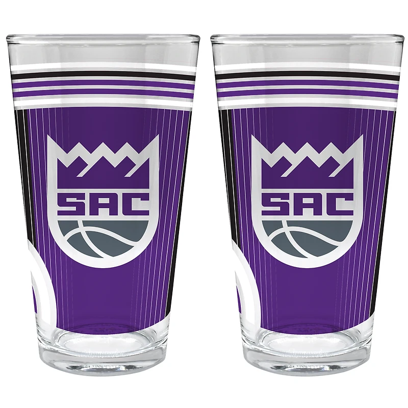 Sacramento Kings Two-Piece 16oz. Pint Glass Set
