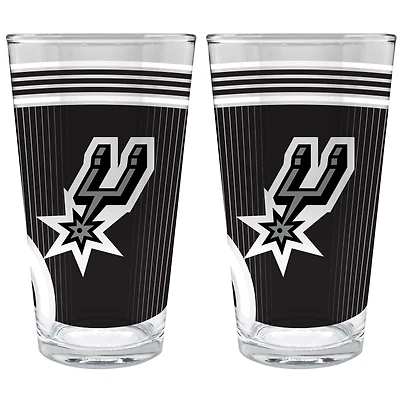 San Antonio Spurs Two-Piece 16oz. Pint Glass Set