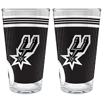 San Antonio Spurs Two-Piece 16oz. Pint Glass Set