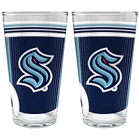 Seattle Kraken Two-Piece 16oz. Pint Glass Set