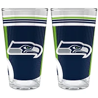 Seattle Seahawks Two-Piece 16oz. Pint Glass Set