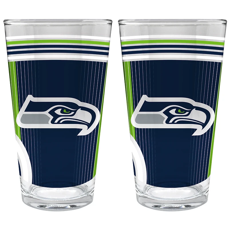 Seattle Seahawks Two-Piece 16oz. Pint Glass Set