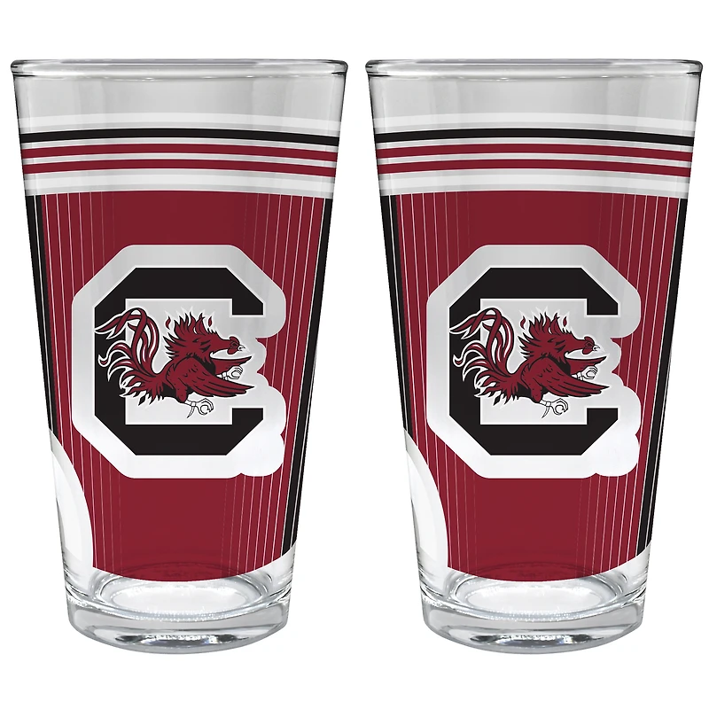 South Carolina Gamecocks Two-Piece 16oz. Pint Glass Set